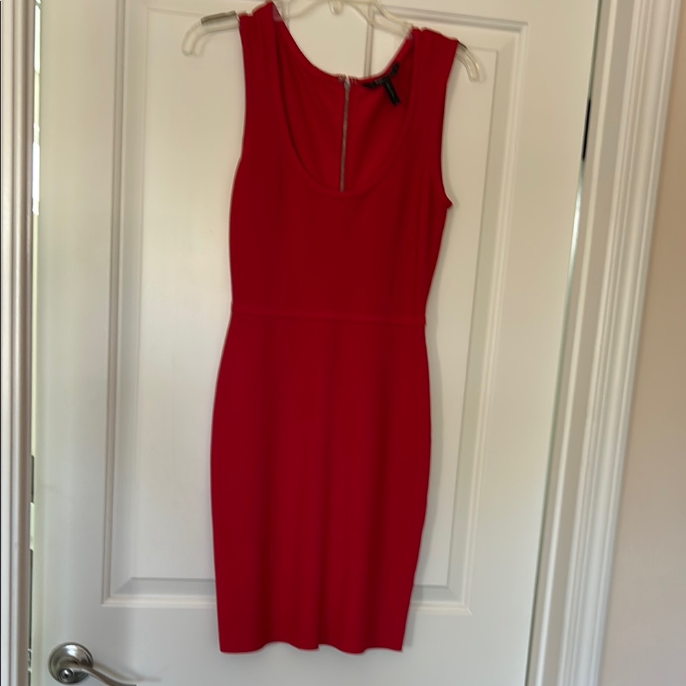 Elegant Red Sleeveless Dress by BCBGMaxazria , size S